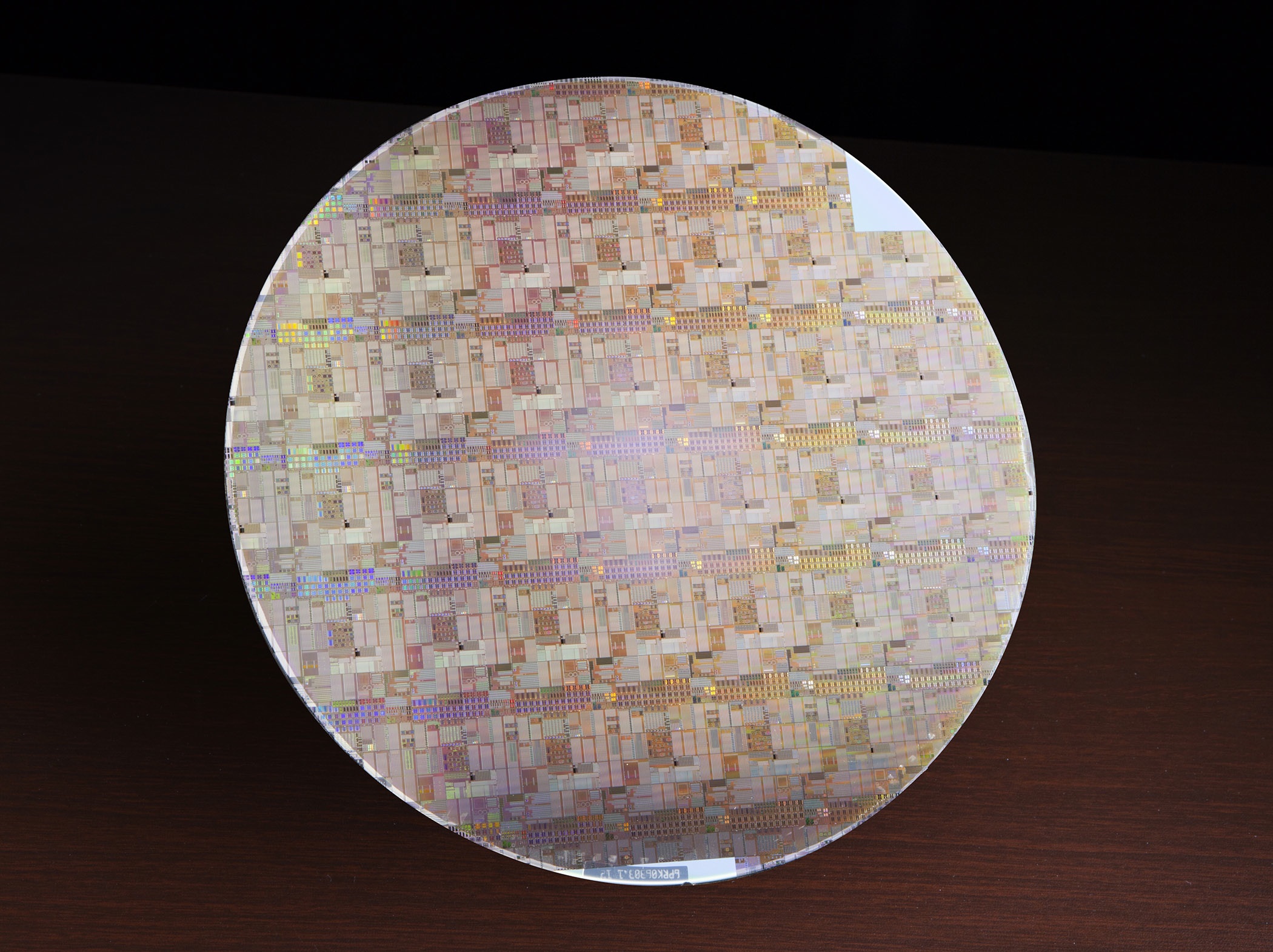 Figure 2: An UltraCMOS 10 wafer. Peregrine worked with Globalfoundries and Soitec to develop this CMOS process that can rival GaAs for RF power amplifiers.